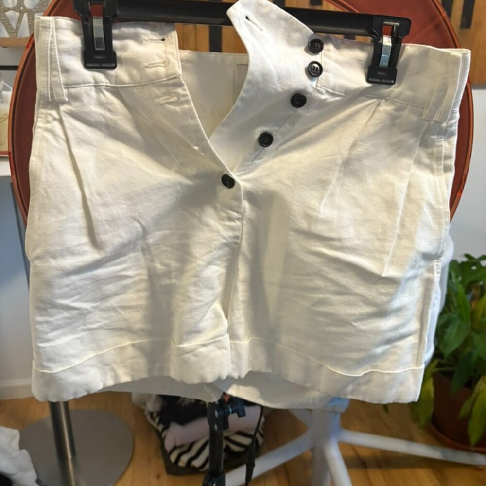 g.Label by goop high waisted white shorts size 0